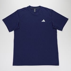 Adidas Men's Crew Neck‎ Short Sleeve Feel Ready Training Tee Dark Blue Size L